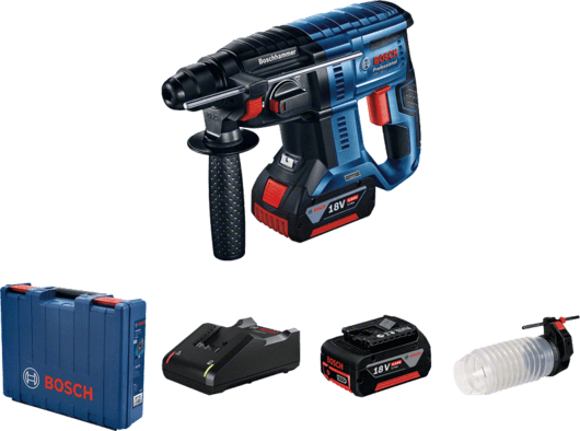 BOSCH-CORDLESS ROTARY HAMMER DRILL 18V X 4AH BATTERY