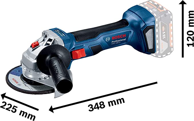 BOSCH-GWS180LI CORDLESS GRINDER 4.5
