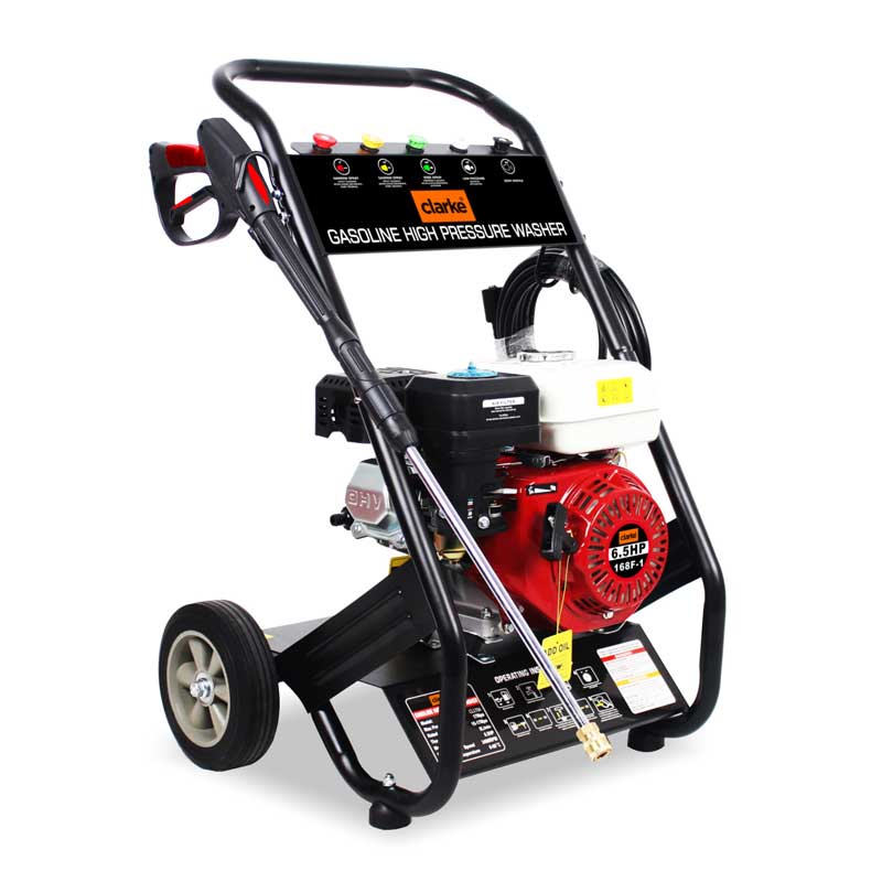 CLARKE -  GASOLINE HIGH PRESSURE WASHER 170BAR-6.5HP