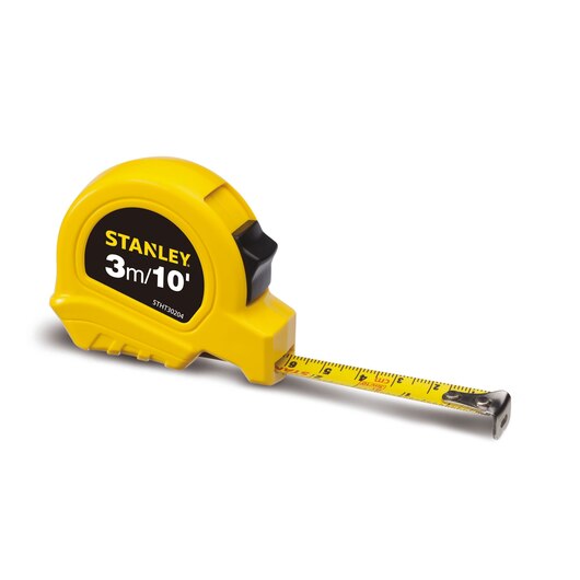 STANLEY-MEASURING TAPE 3 MTR PVC BODY