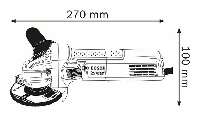 BOSCH-ANGLE GRINDER 100MM 750W