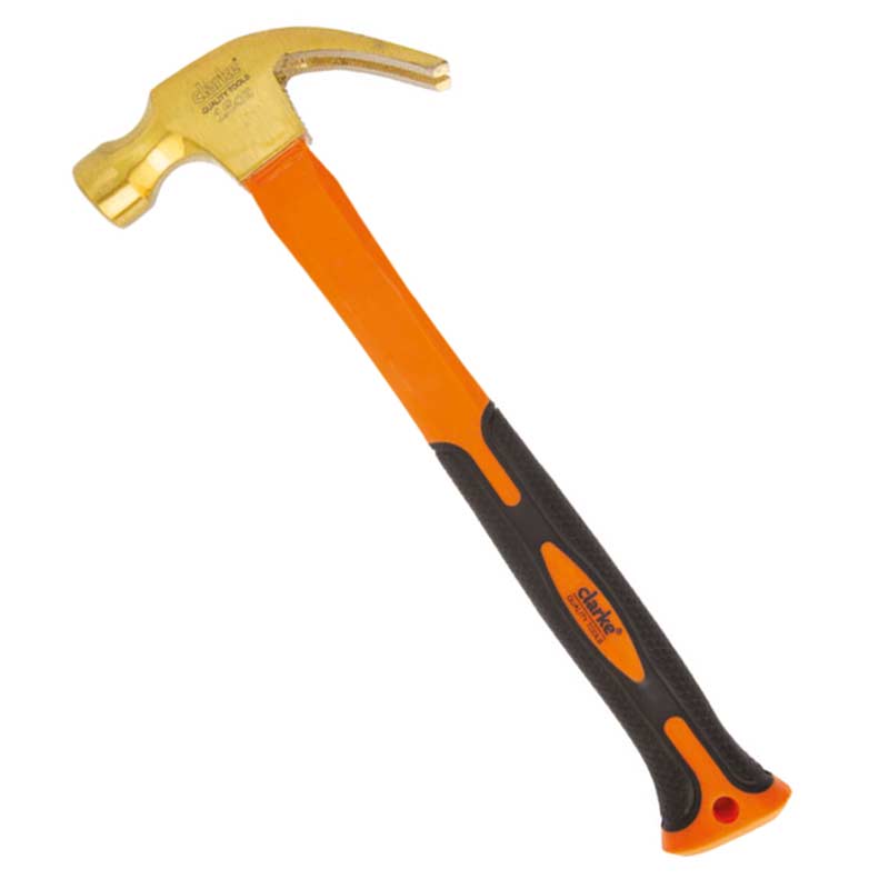 BRASS CLAW HAMMER( FIBRE HANDLE)